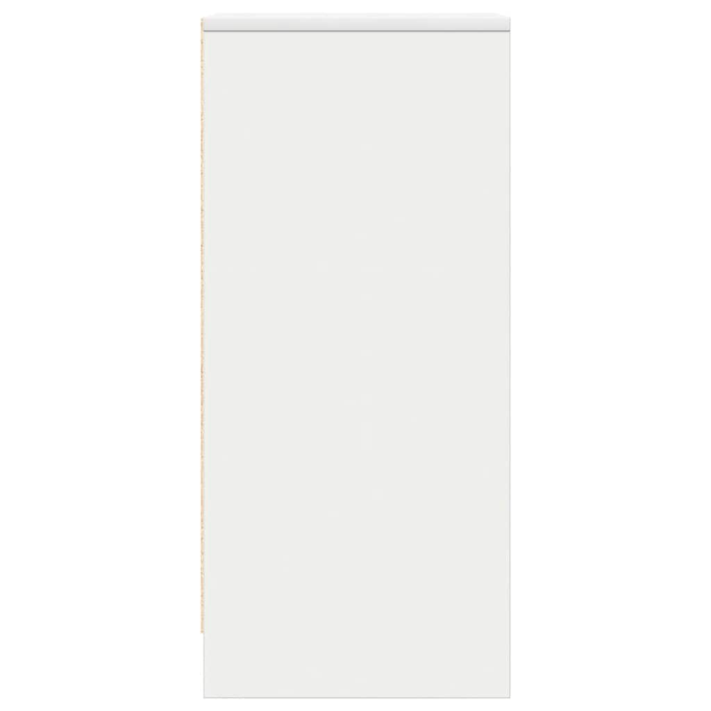 Sideboard White 29.5x34x76 cm Engineered Wood